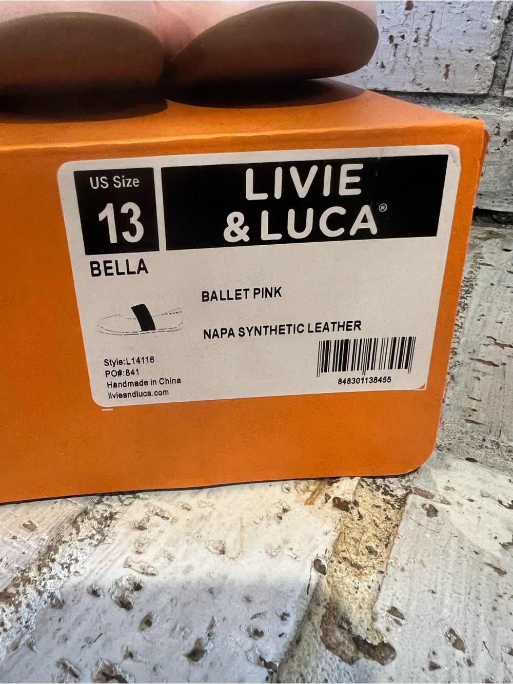 Livie & Luca Bella Ballet Pink Mary Jane Flats with Metallic Strap - Picture 4 of 5